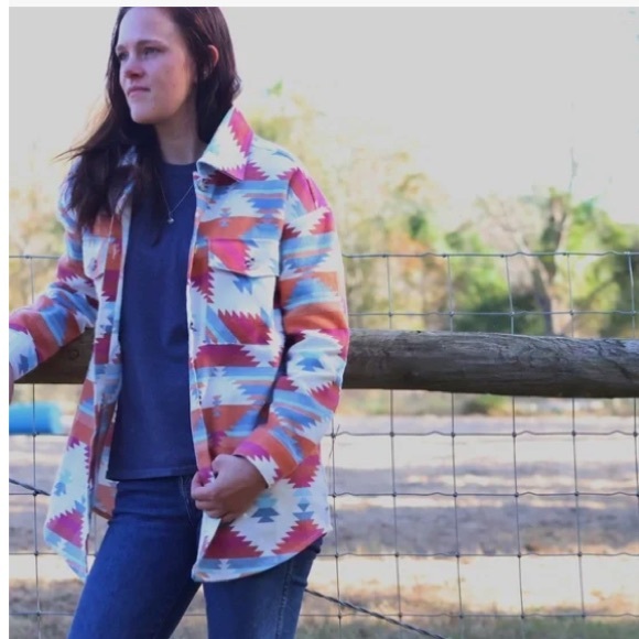 No Comment NY-LA woman’s Aztec shacket Jacket shirt long sleeve, size XL - Picture 14 of 14